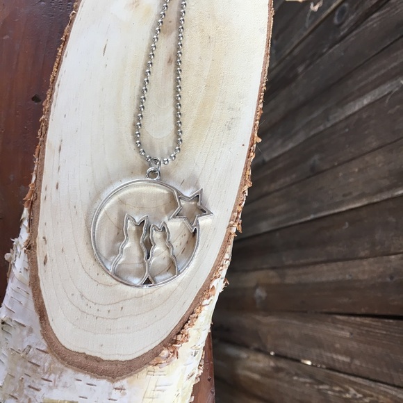 Wild Cats Under The Stars Necklace - Picture 2 of 5